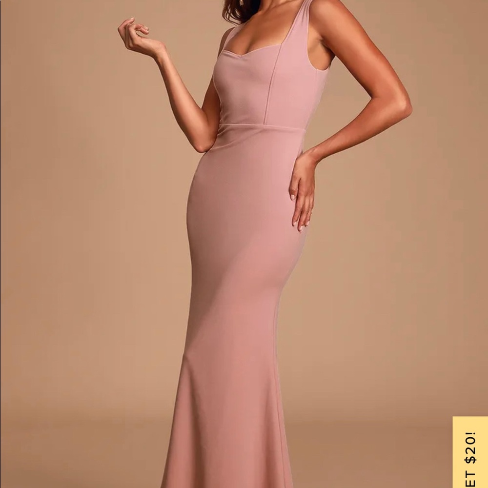 Mauve Pink Evening Dress